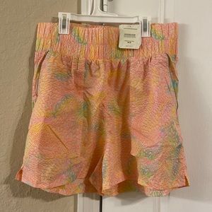 Fabletics ultra high waisted piped nylon short large